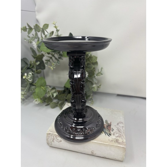 Bath and Body Works Halloween Candle Holder Holographic Portrait Skeleton 2023 - Picture 5 of 7